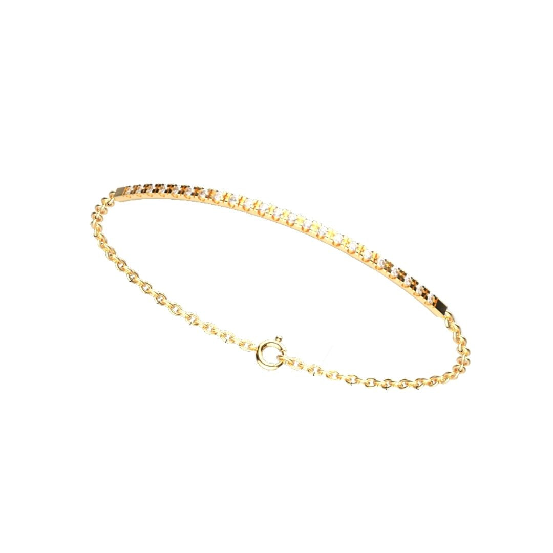 Bracciale Half Eternity in Oro Giallo