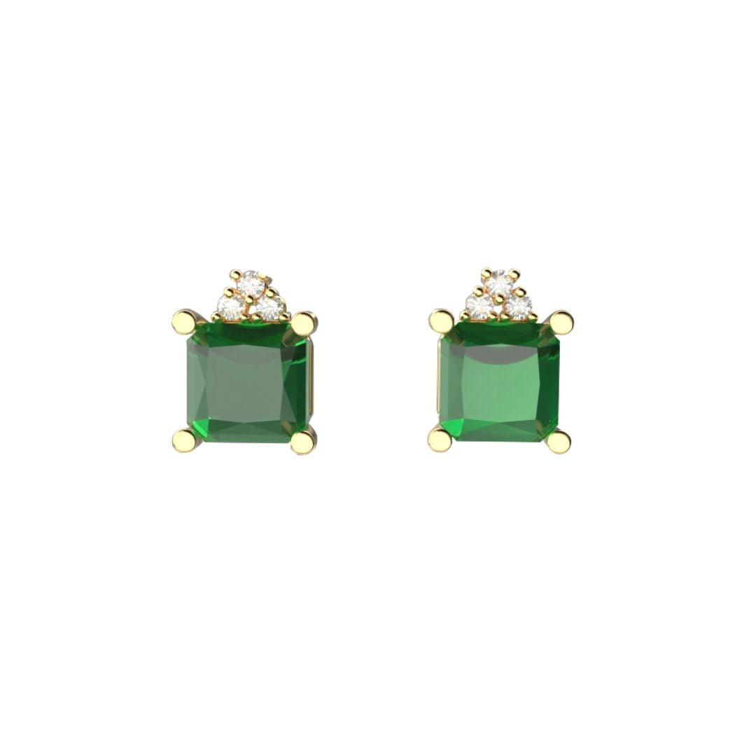 Orecchini Agata Verde