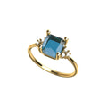 Anello Agata Azzurra