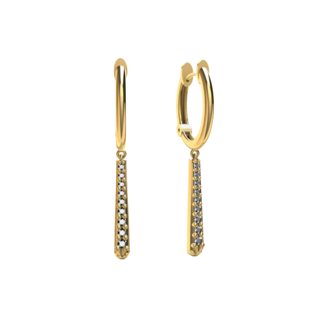 Orecchini Vanity con cerchietto