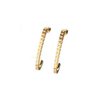 Orecchini Half Eternity in Oro Giallo