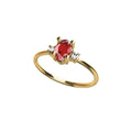 Anello Colors con Rubino in Oro Giallo